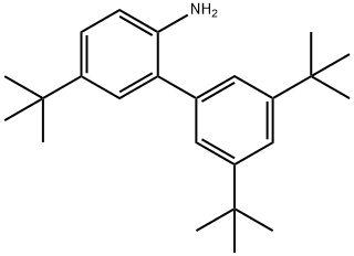 [1,1'-Biphenyl]-2-amine, 3',5,5'-tris(1,1-dimethylethyl)- Struktur