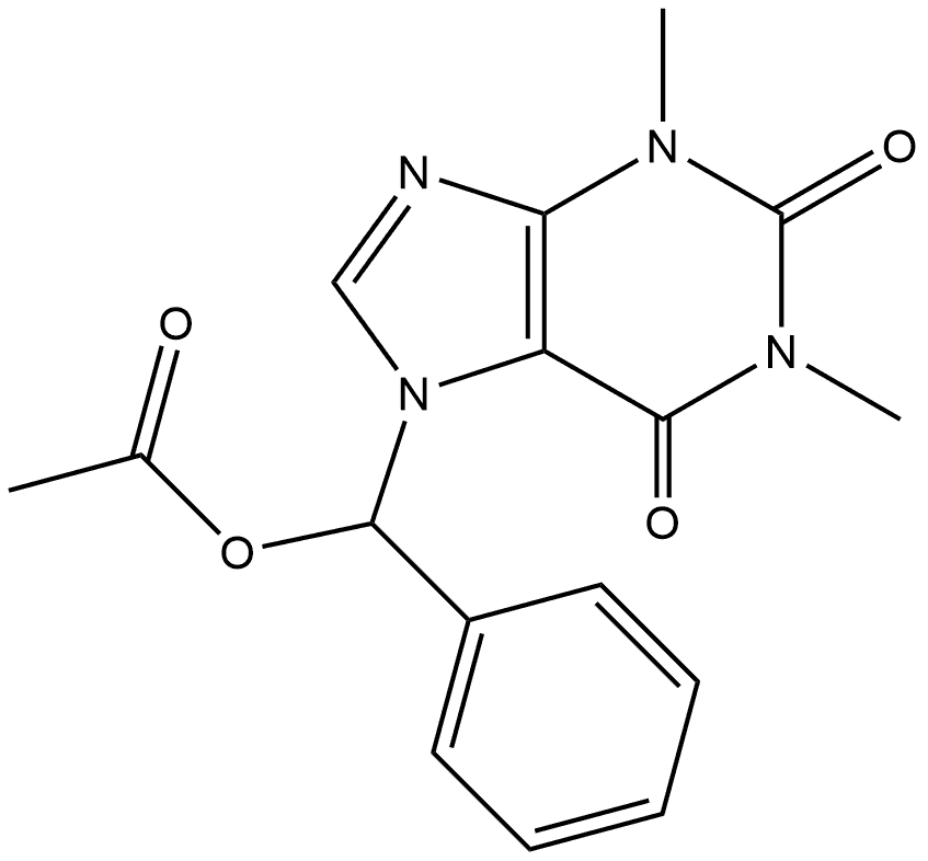 1H-Purine-2,6-dione, 7-[(acetyloxy)phenylmethyl]-3,7-dihydro-1,3-dimethyl-