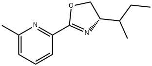 Pyridine, 2-[(4S)-4,5-dihydro-4-(1-methylpropyl)-2-oxazolyl]-6-methyl- 结构式