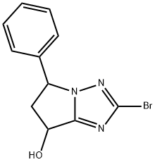 5H-Pyrrolo[1,2-b][1,2,4]triazol-7-ol, 2-bromo-6,7-dihydro-5-phenyl-|2-溴-5-苯基-6,7-二氢-5H-吡咯并[1,2-B][1,2,4]三唑-7-醇