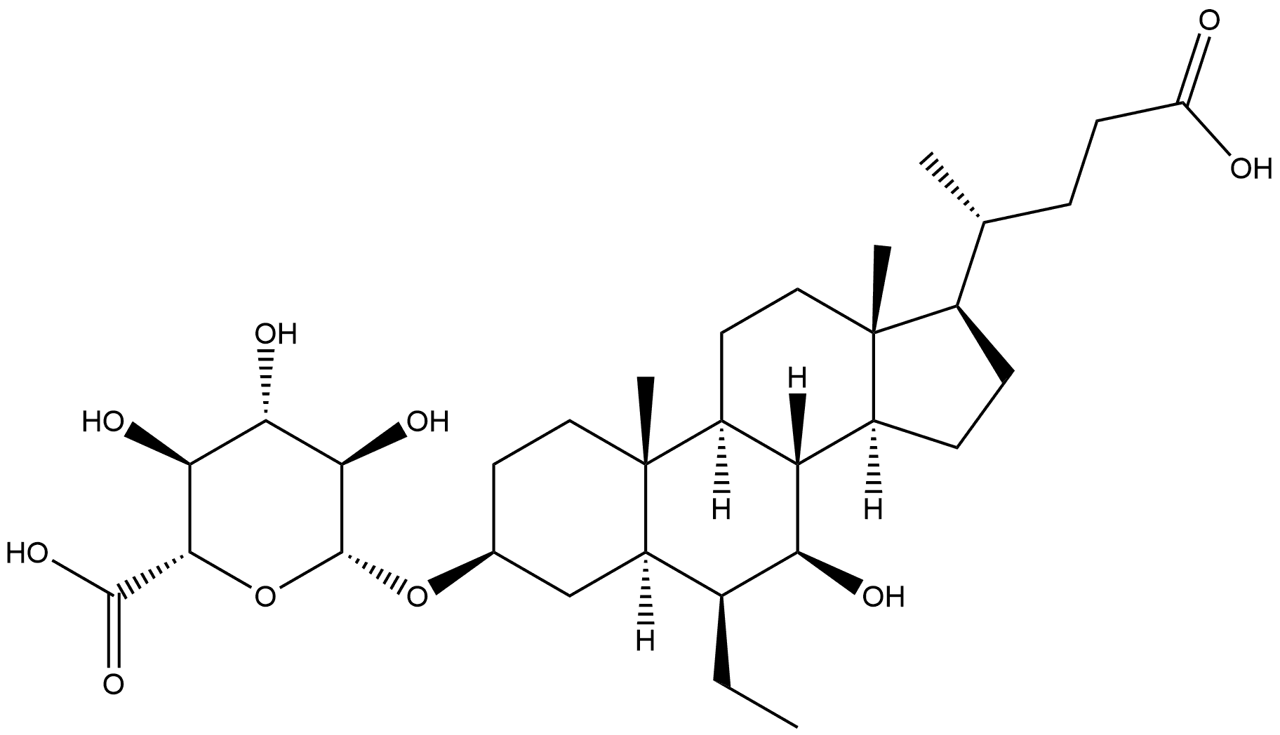 OBETICHOLIC ACID 3-O-Β-D-葡糖苷酸 结构式