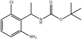 [1-(2-Amino-6-chloro-phenyl)-ethyl]-carbamic acid tert-butyl ester Structure