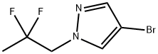 4-溴-1-(2,2-二氟丙基)吡唑, 2270913-59-0, 结构式