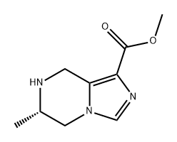 Imidazo[1,5-a]pyrazine-1-carboxylic acid, 5,6,7,8-tetrahydro-6-methyl-, methyl ester, (6S)- Struktur
