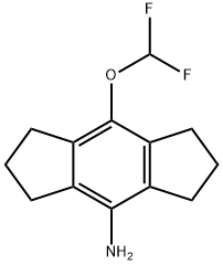 8-(二氟甲氧基)-1,2,3,5,6,7-六氢-S-茚-4-胺,2271392-88-0,结构式