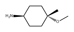 Cyclohexanamine, 4-methoxy-4-methyl-, trans- Struktur