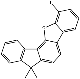 1-Iodo-7,7-dimethyl-7H-benzo[b]fluoreno[3,4-d]furan Structure