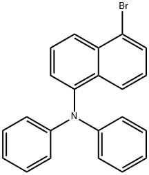 5-溴-N,N-二苯基萘-1-胺,227314-48-9,结构式