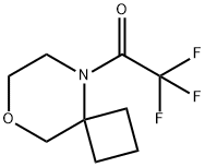 2,2,2-trifluoro-1-{8-oxa-5-azaspiro[3.5]nonan-5-yl}ethan-1-one Structure