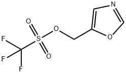 Methanesulfonic acid, 1,1,1-trifluoro-, 5-oxazolylmethyl ester Structure