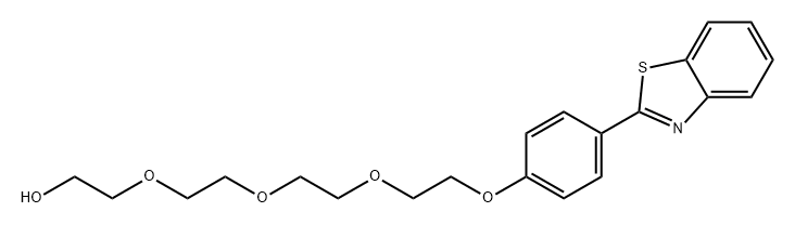 Ethanol, 2-[2-[2-[2-[4-(2-benzothiazolyl)phenoxy]ethoxy]ethoxy]ethoxy]- Structure