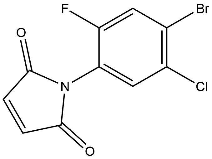 1-(4-Bromo-5-chloro-2-fluorophenyl)-1H-pyrrole-2,5-dione Struktur