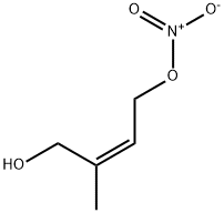 2-Butene-1,4-diol, 2-methyl-, 4-nitrate, (2Z)-,227606-97-5,结构式
