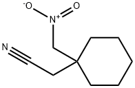 Cyclohexaneacetonitrile, 1-(nitromethyl)- Struktur