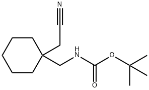 tert-Butyl ((1-(cyanomethyl)cyclohexyl)methyl)carbamate Struktur