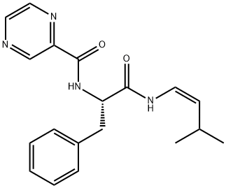 2276538-67-9 2-Pyrazinecarboxamide, N-[(1S)-2-[[(1Z)-3-methyl-1-buten-1-yl]amino]-2-oxo-1-(phenylmethyl)ethyl]-