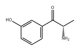1-Propanone, 2-amino-1-(3-hydroxyphenyl)-, (2S)- Structure