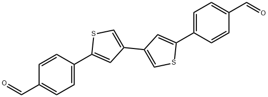 4,4'-([3,3'-联噻吩]-5,5'-二基)二苯甲醛 结构式