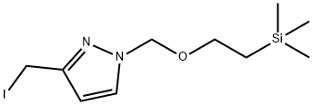 1H-Pyrazole, 3-(iodomethyl)-1-[[2-(trimethylsilyl)ethoxy]methyl]- Structure
