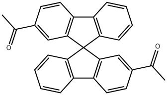 (Ethanone, 1,1'-(9,9'-spirobi[9H-fluorene]-2,2'-diyl)bis-) Struktur