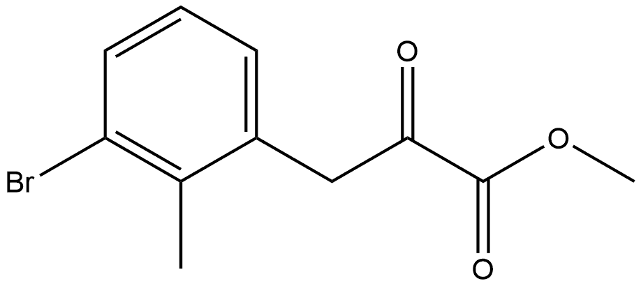 Methyl 3-bromo-2-methyl-α-oxobenzenepropanoate Structure