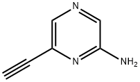 2-Pyrazinamine, 6-ethynyl- 化学構造式