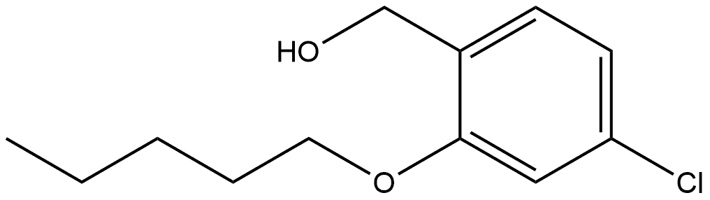 4-Chloro-2-(pentyloxy)benzenemethanol Structure