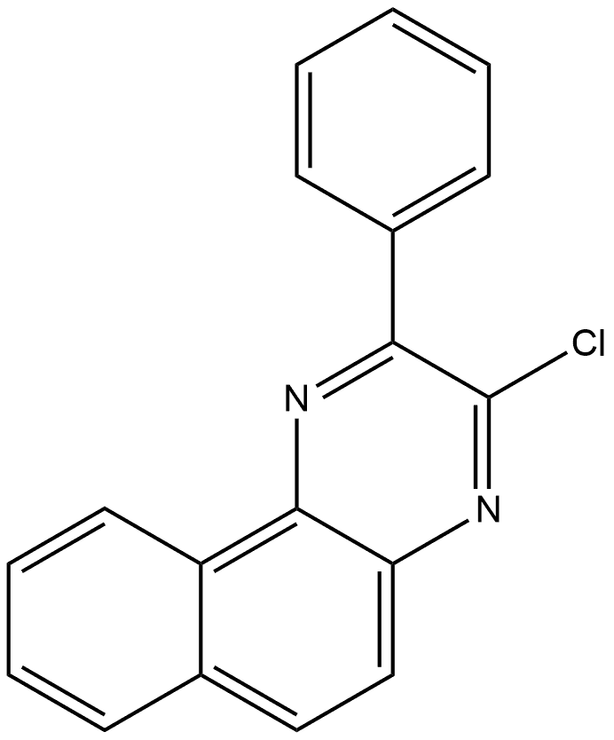 3-Chloro-2-phenylbenzo[f]quinoxaline Structure