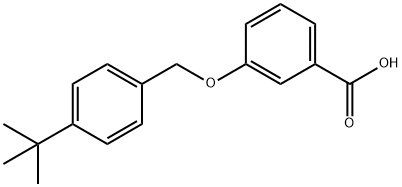 Benzoic acid, 3-[[4-(1,1-dimethylethyl)phenyl]methoxy]- Structure