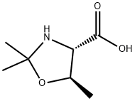 4-Oxazolidinecarboxylic acid, 2,2,5-trimethyl-, (4S,5R)- Structure
