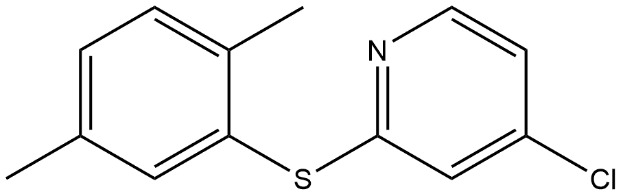 4-Chloro-2-[(2,5-dimethylphenyl)thio]pyridine Structure
