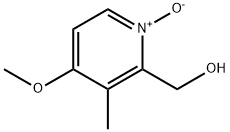 2-Pyridinemethanol, 4-methoxy-3-methyl-, 1-oxide Struktur