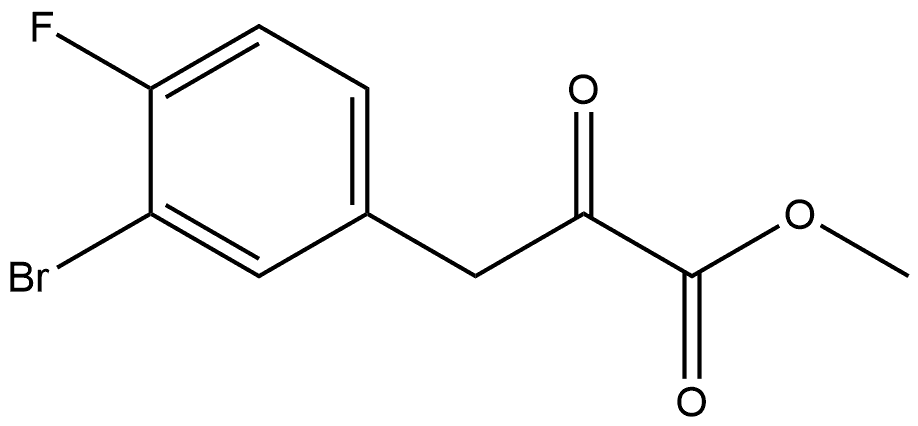 Methyl 3-bromo-4-fluoro-α-oxobenzenepropanoate Structure