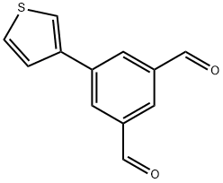 5-(噻吩-3-基)间苯二甲醛, 2289758-96-7, 结构式