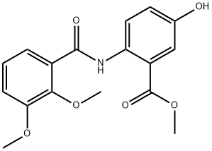 Benzoic acid, 2-[(2,3-dimethoxybenzoyl)amino]-5-hydroxy-, methyl ester 结构式