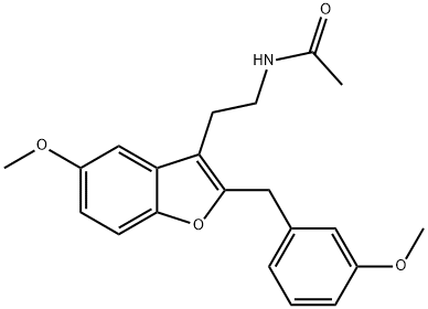 Acetamide, N-[2-[5-methoxy-2-[(3-methoxyphenyl)methyl]-3-benzofuranyl]ethyl]-|化合物 T34475