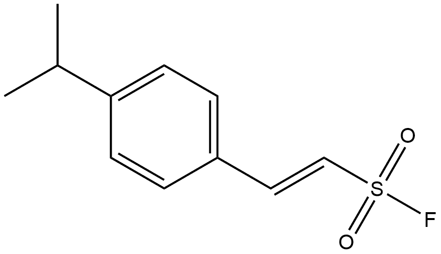 (1E)-2-[4-(1-Methylethyl)phenyl]ethenesulfonyl fluoride,2293356-49-5,结构式