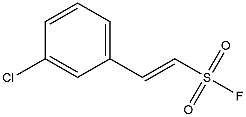 (1E)-2-(3-Chlorophenyl)ethenesulfonyl fluoride Struktur