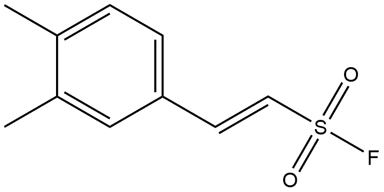 Ethenesulfonyl fluoride, 2-(3,4-dimethylphenyl)-, 结构式