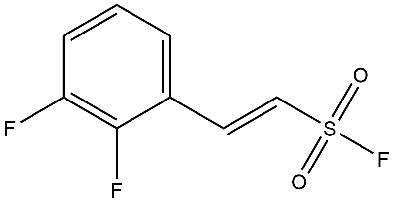 Ethenesulfonyl fluoride, 2-(2,3-difluorophenyl)-, 结构式