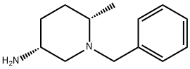 3-Piperidinamine, 6-methyl-1-(phenylmethyl)-, (3R,6S)- Structure