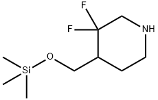 Piperidine, 3,3-difluoro-4-[[(trimethylsilyl)oxy]methyl]-,2297026-13-0,结构式