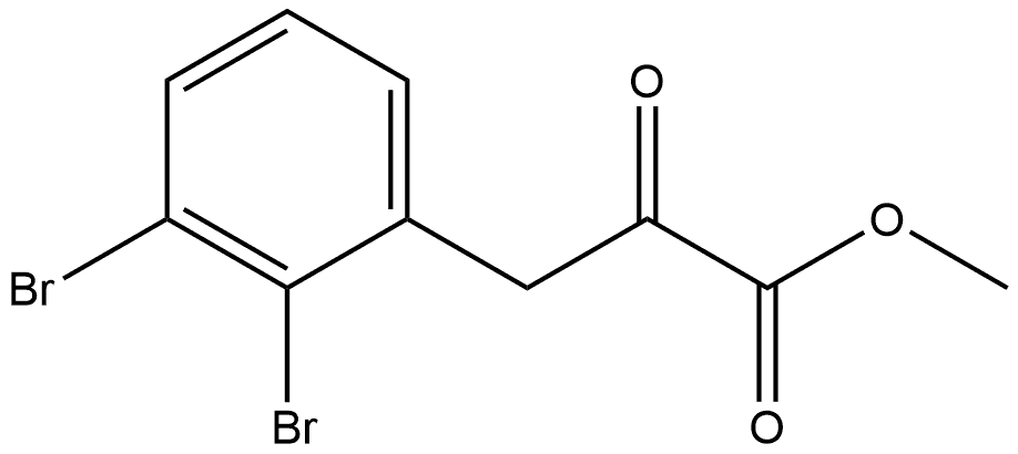 Methyl 2,3-dibromo-α-oxobenzenepropanoate Structure