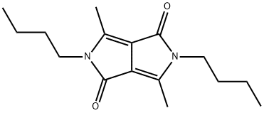 Pyrrolo[3,4-c]pyrrole-1,4-dione, 2,5-dibutyl-2,5-dihydro-3,6-dimethyl- Struktur