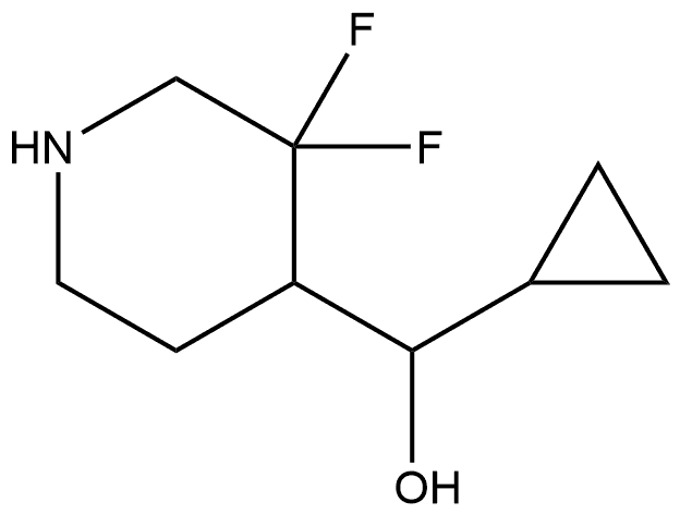 cyclopropyl(3,3-difluoropiperidin-4-yl)methanol 结构式