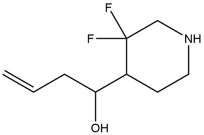 1-(3,3-difluoropiperidin-4-yl)but-3-en-1-ol 结构式