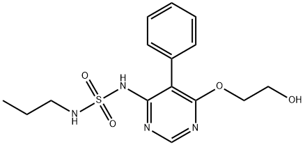 Sulfamide, N-[6-(2-hydroxyethoxy)-5-phenyl-4-pyrimidinyl]-N'-propyl- Structure