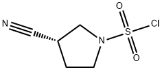 (S)-3-氰基吡咯烷-1-磺酰氯 结构式