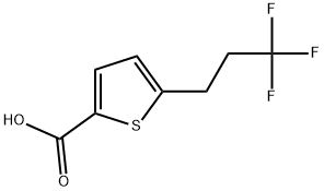 5-(3,3,3-Trifluoropropyl)-2-thiophenecarboxylic acid Struktur