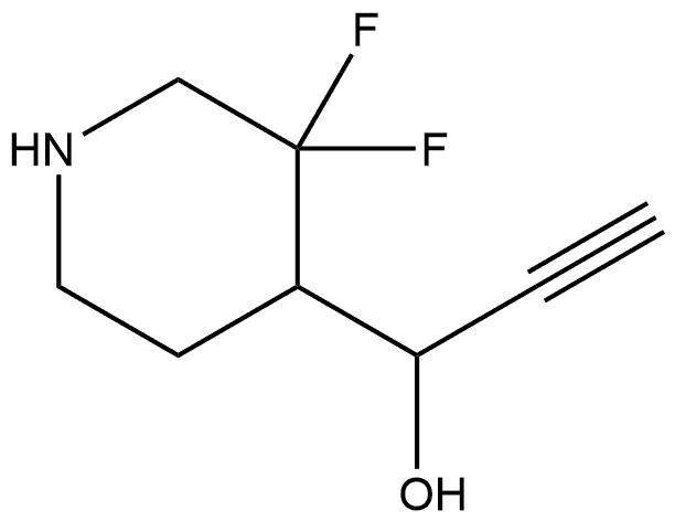 1-(3,3-difluoropiperidin-4-yl)prop-2-yn-1-ol,2301381-62-2,结构式